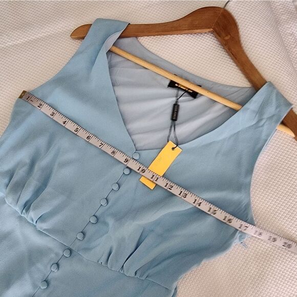 Alexia Admor Baby Blue  Maxi Sundress New With Tags - Picture 6 of 16